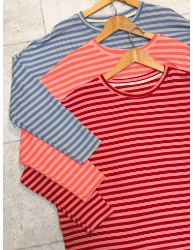 T-shirts rayés Pinch - Rose & rouge