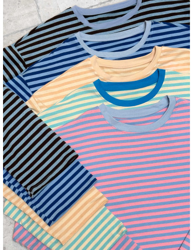 T-shirts rayés Snork - Les tons froid